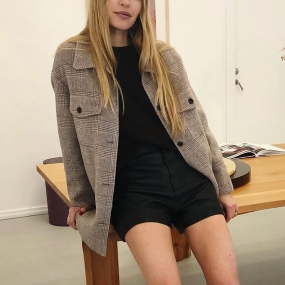 Mango Wool Blend Oversized Shacket - Picture 1 of 6